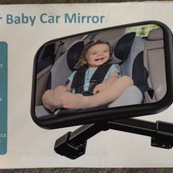 Rear Baby Car Mirror - Black