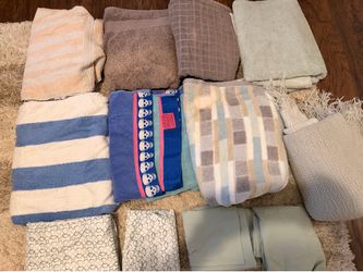 Bedding and towels