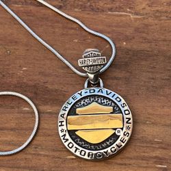 Harley Davidson Ghost Shield Necklace