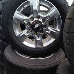 4 Chevrolet Wheels And Tires Size 20 Inch 8 Lug For 2500 Pick Up