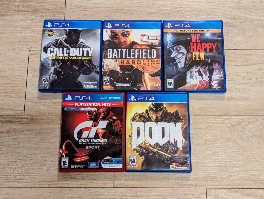 5 PS4 Games