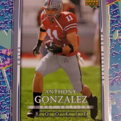 07 UD First Edition Anthony Gonzalez RC!