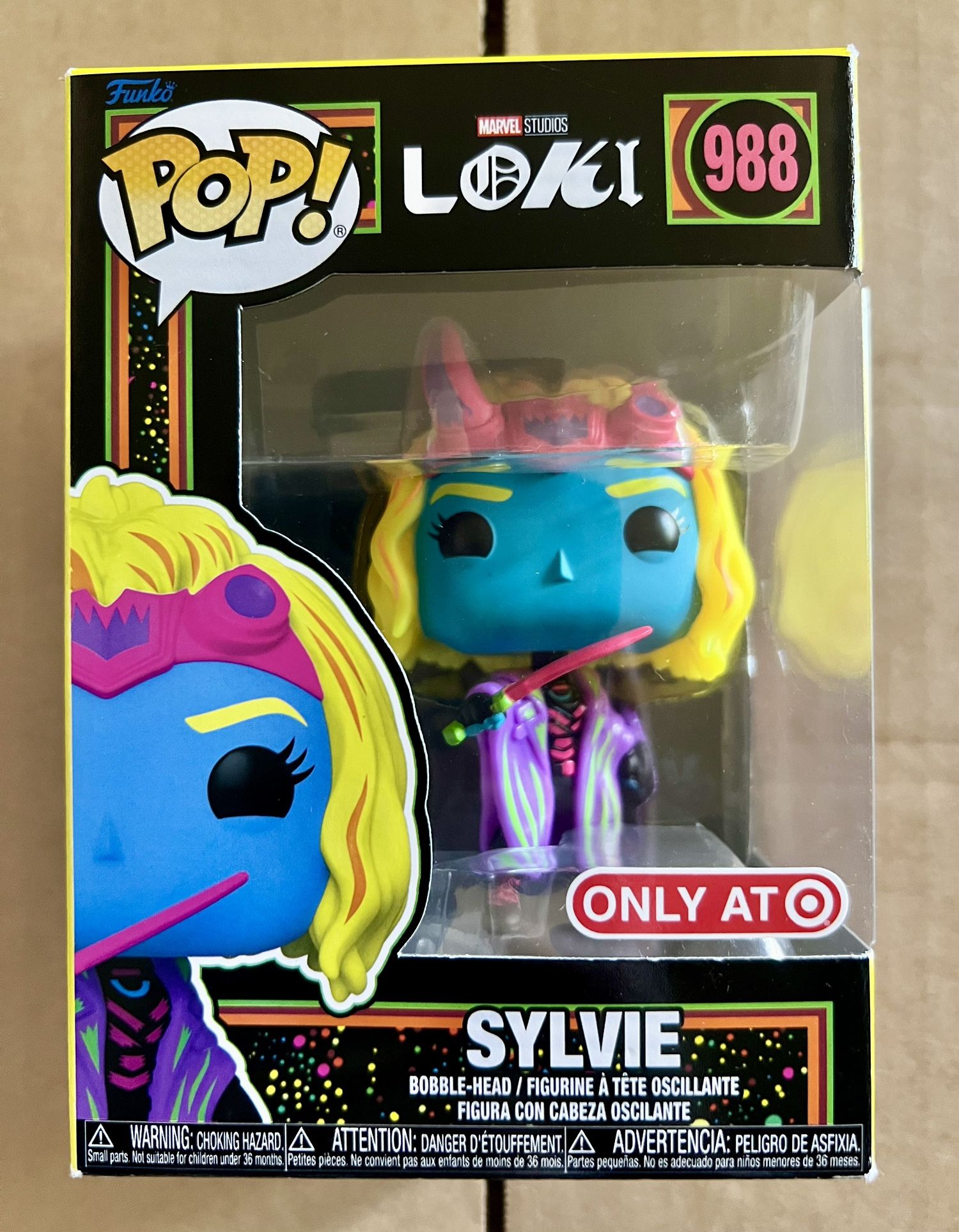 Funko Pop! Marvel Loki Sylvie Blacklight Bobblehead Figure