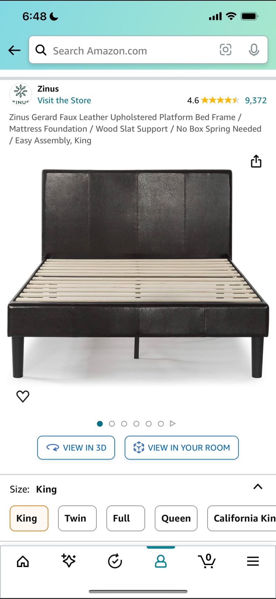 Zinus King Size Bed Frame