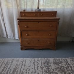 Antique Dresser With Original Skeleton Key Needs Repair