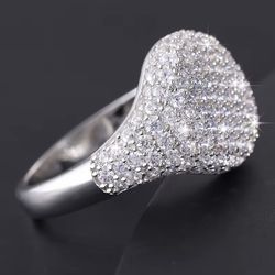 High quality Moisannite diamond ring (PASSES DIAMOND TESTER)