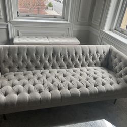 West Elm Modern Chesterfield 79”