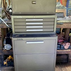 Kennedy Machinist 3 Set Rollaway Tool Box Combo.!.