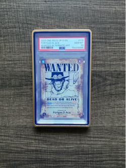 2025 ONE PIECE PORTGAS D. ACE #119 WANTED ALTERNATE ART PSA 10