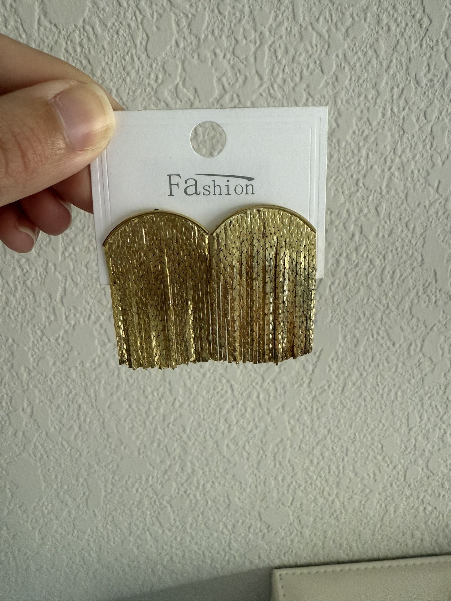 Golden fringe Earrings