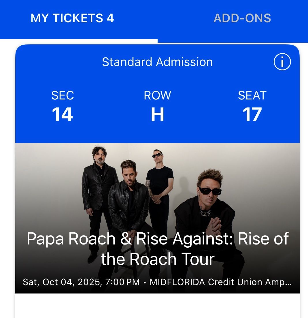 Papa Roach Tampa