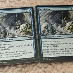 x2 Invisibility [Magic 2015] Magic MTG