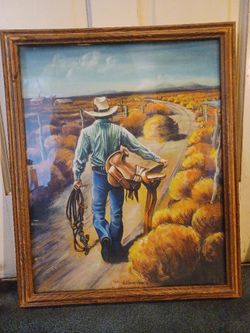 Framed Cowboy Print