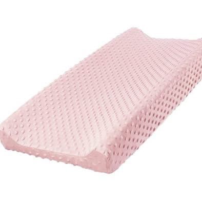Owlowla Changing Pad Cover, Soft Minky Dots Changing Table Sheets For Baby Nursery(Blush Pink)