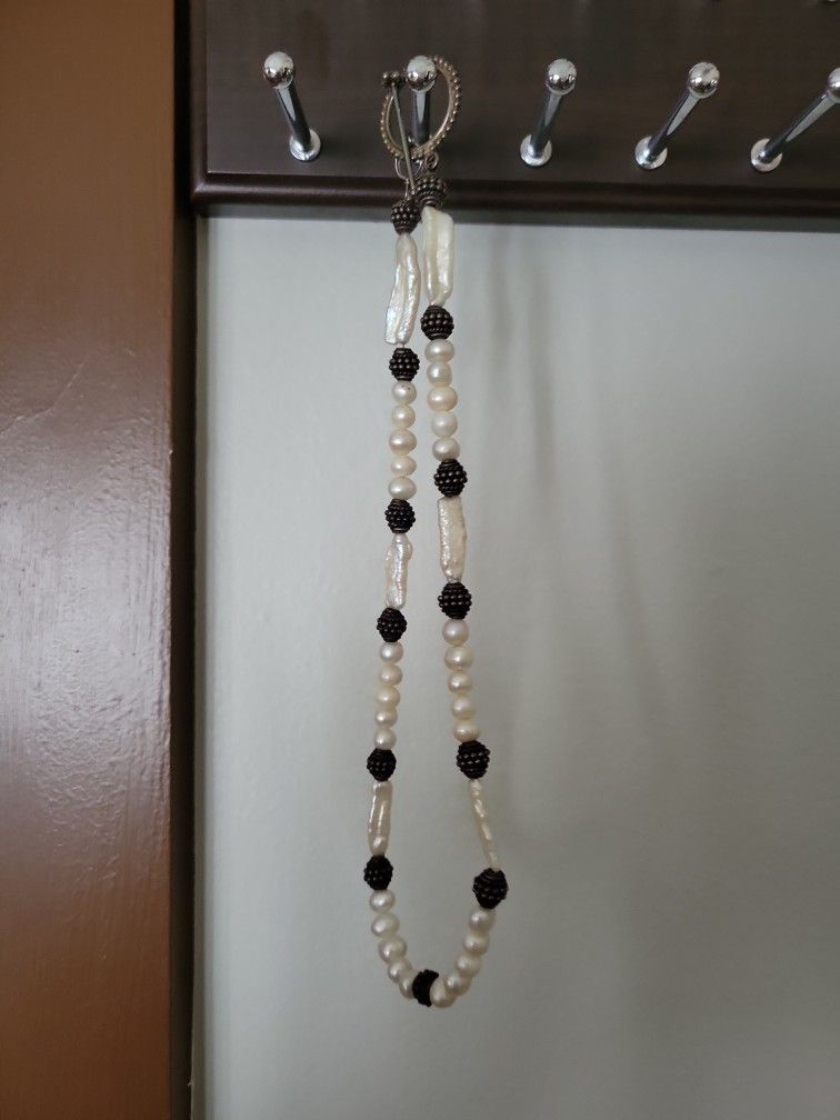 White Freshwater Pearl Necklace Choker