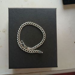 Double Link Charm Braclet ( Silver)