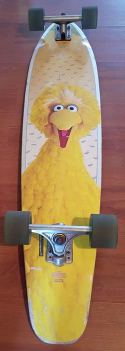 43" GLOBE SESAME STREET BYRON BAY BIG BIRD COMPLETE SKATEBOARD LONGBOARD EXCELLENT CONDITION !!!