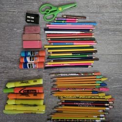 #School #Supplies #Pencils #Highlighters #Glue