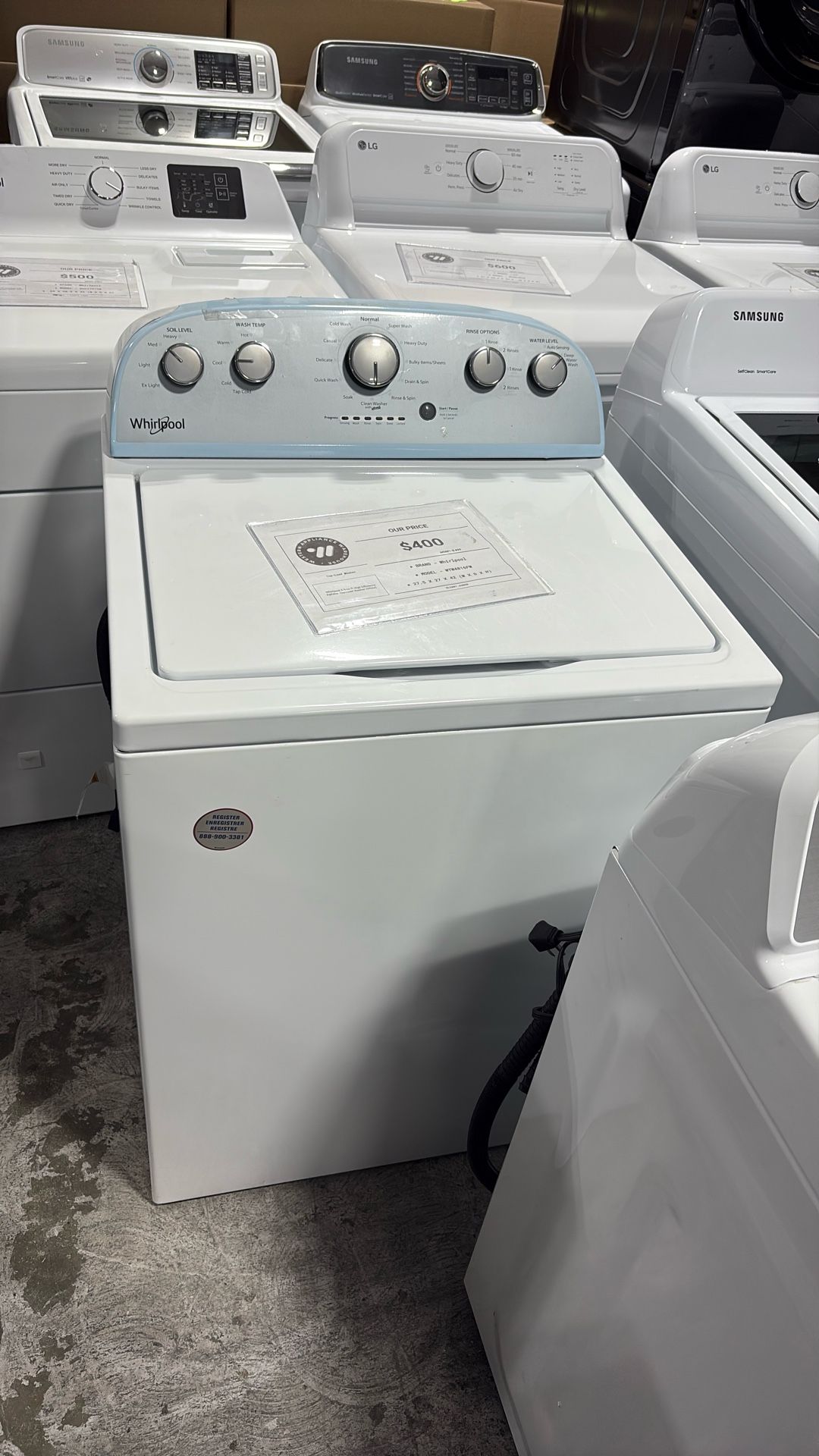 Whirlpool Topload Washer With Agitator