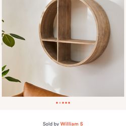 West Elm Round Shelf Wall 