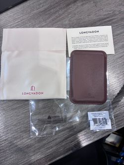 Longvadon MagSafe Napa Leather Cardholder – Marron Caramel