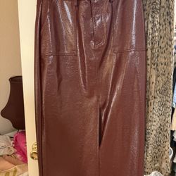 Burgundy Long Skirt Large 