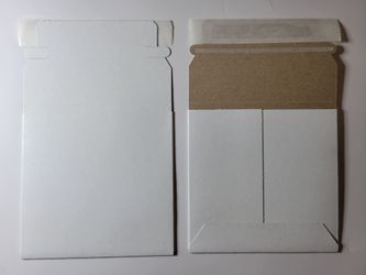 25 White Flat CD Mailers 5 1/8 x 5 1/8" Great For Sportscard PWE!