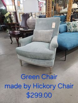 Chair Green Upholstered Accent