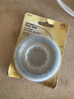 Brand New Galvanized Steel Wire – 19 Gauge, 50 FT (Anchor Wire)