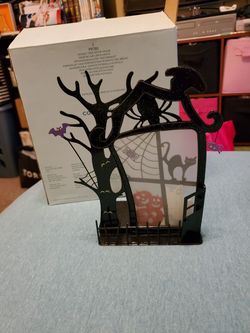 Partylite Spooky time votive candle holder house