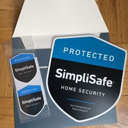 SimpliSafe Sign Home Security Yard Sign Plus Stickers 