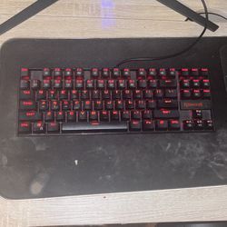 Redragon 75% keyboard and cyber power mouse