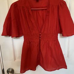 H&M Red/orange blouse