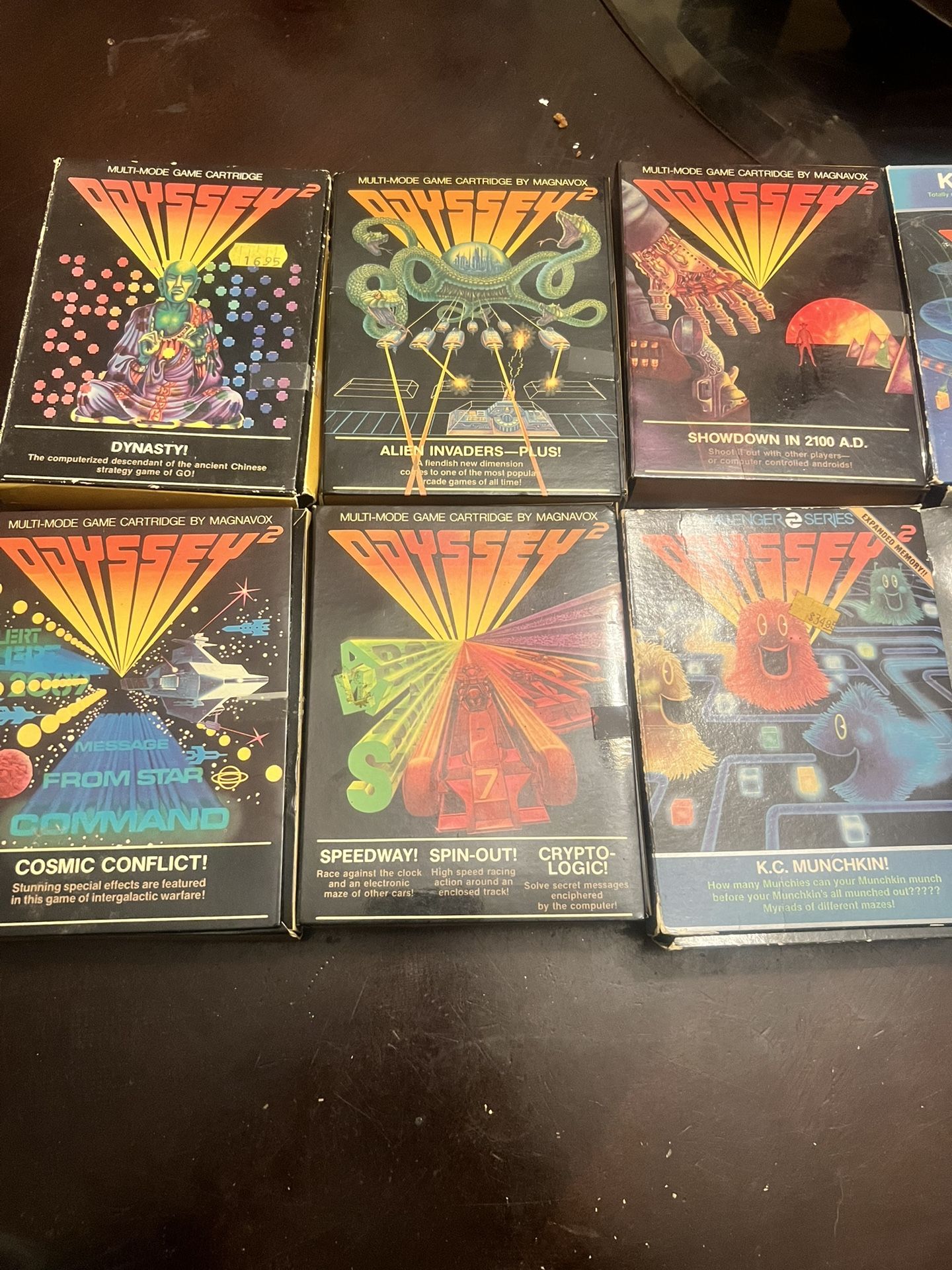 Retro Vintage Magnavox Odyssey 2 Games CIB