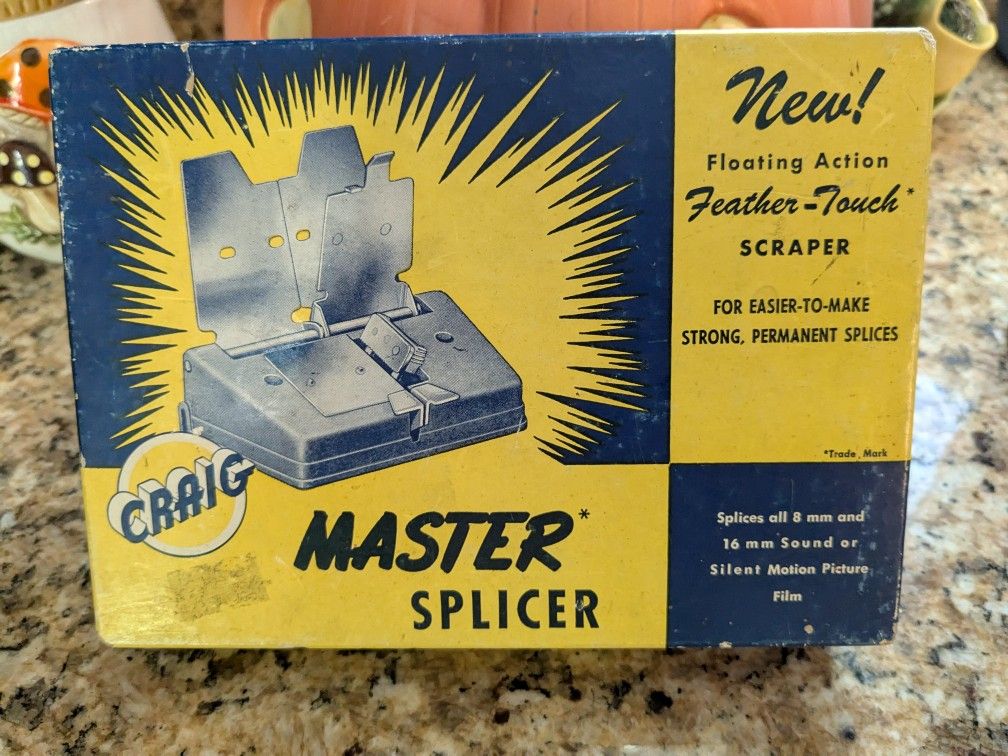 Mid Century Vintage Craig Master Splicer For 8 mm And 16 mm Film