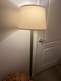 Modern Floor Lamp with Fabric Shade
