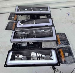 88-98 Chevy Gmc CK Obs LED DRL
Headlights Luces Micas Calaveras Faros Faroles Focos Headlamps Chevrolet