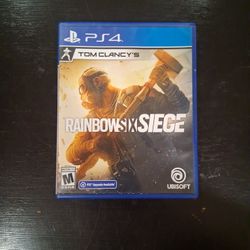 PLAYSTATION 4 RAINBOW 6 SEIGE (WAR /SHOOTING GAME) EXCELLENT CONDITION LIKE NEW 👍 