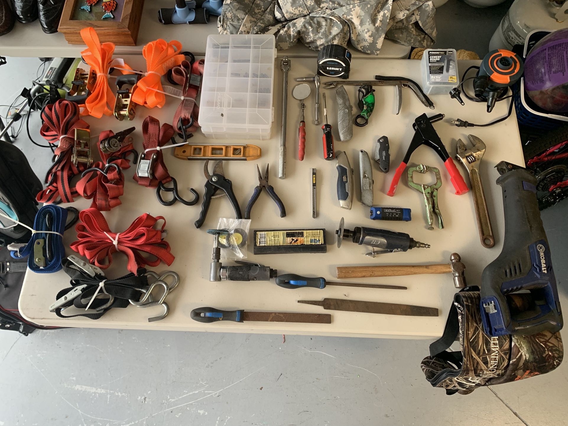 Hand tools & tie downs - if posted it’s available