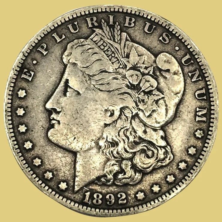 1892 CC Morgan Silver Dollar