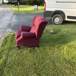 Free Burgundy Recliner