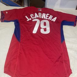 Game Used Jean Cabrera Philadelphia Phillies Jersey Vintage MLB Milb Mens 46