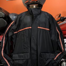 LIKE NEW Harley Davidson reflective raincoat XL Men, Emblem HD