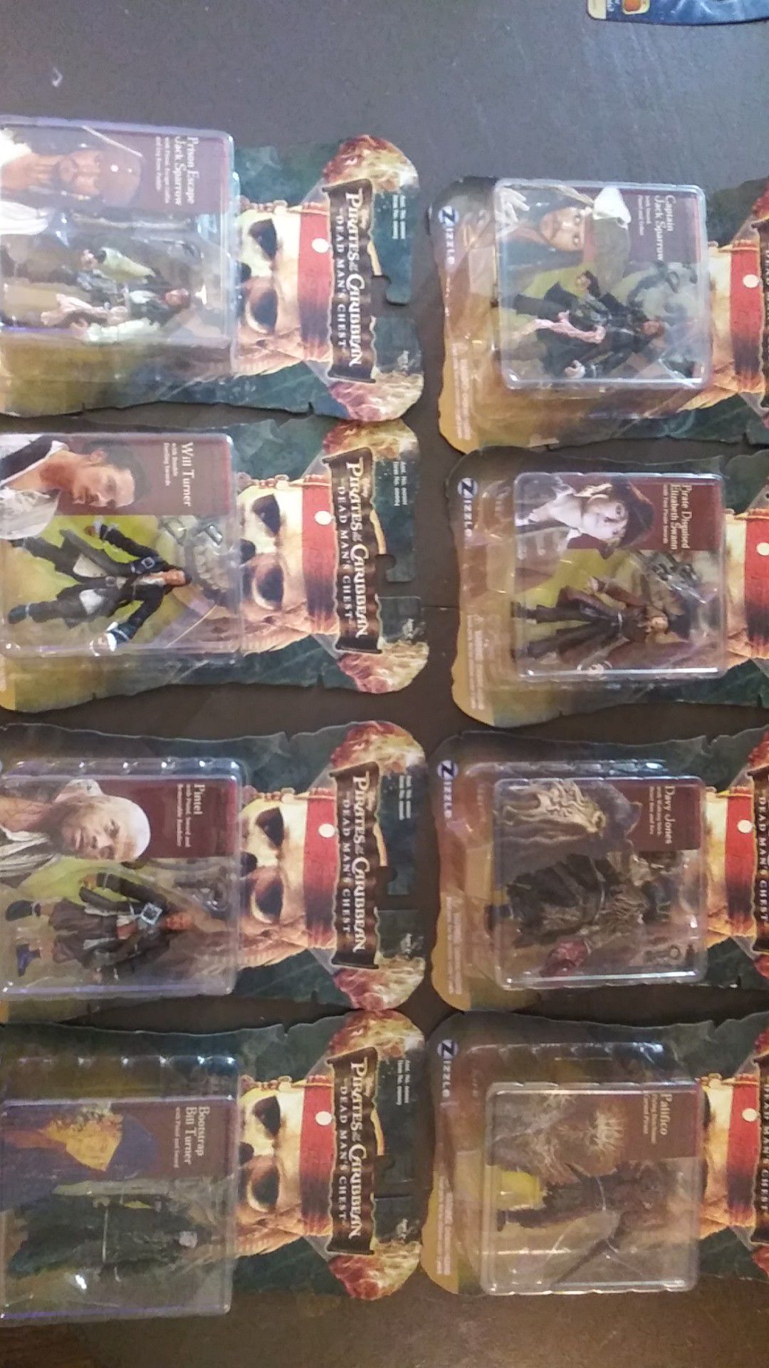 Pirates of the Caribbean dead man's chest figures