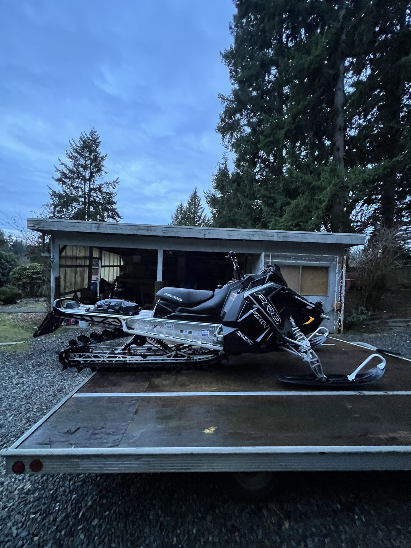 Package Deal For Turboed Polaris 800 And Nice Sled Trailer