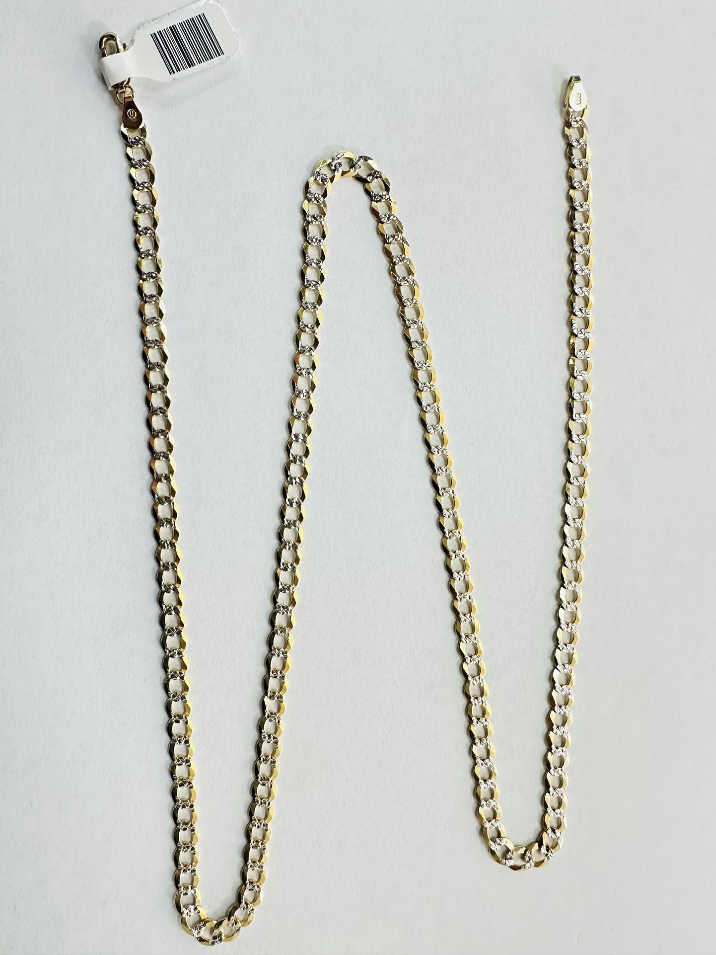 14K Diamond-Cut Gold Cuban Chain 