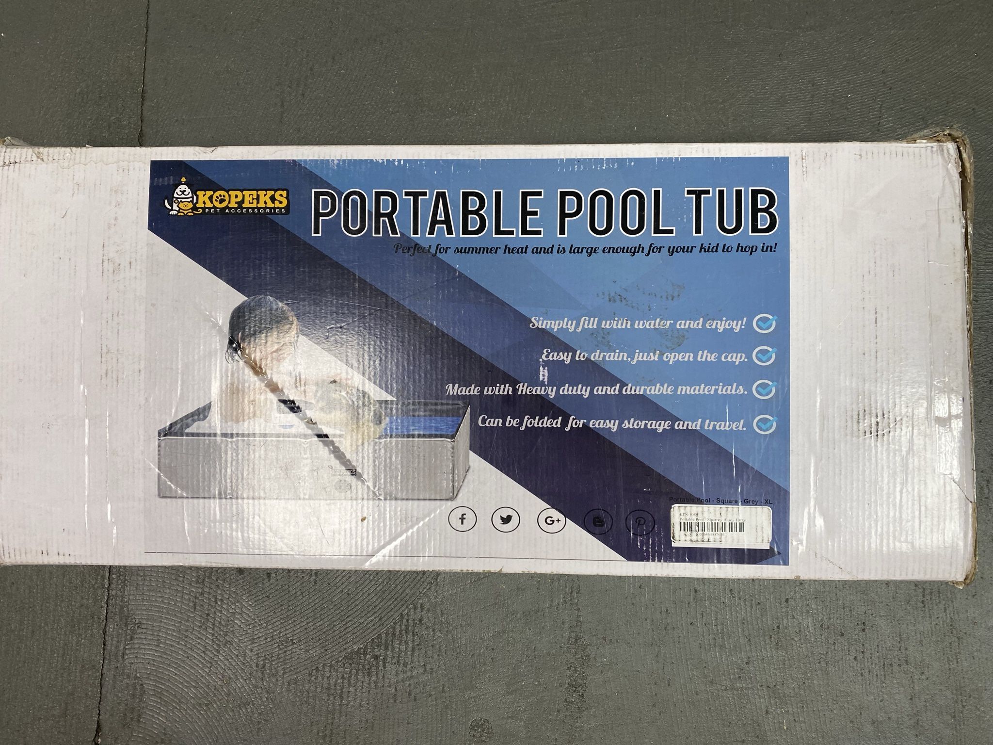 Portable pool tub