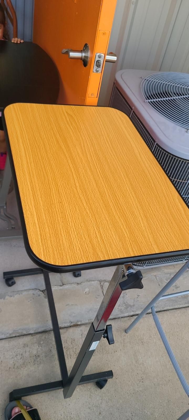 Height Adjustable Mobile Laptop Stand Desk Rolling Cart