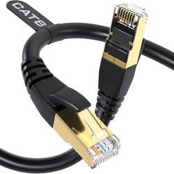 6FT Heavy Duty High Speed 26AWG, 2000Mhz with Gold Plated RJ45 Connector, Weatherproof F/FTP UV Resistant