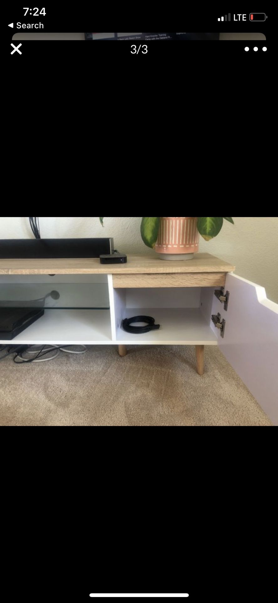 Mid century modern tv stand